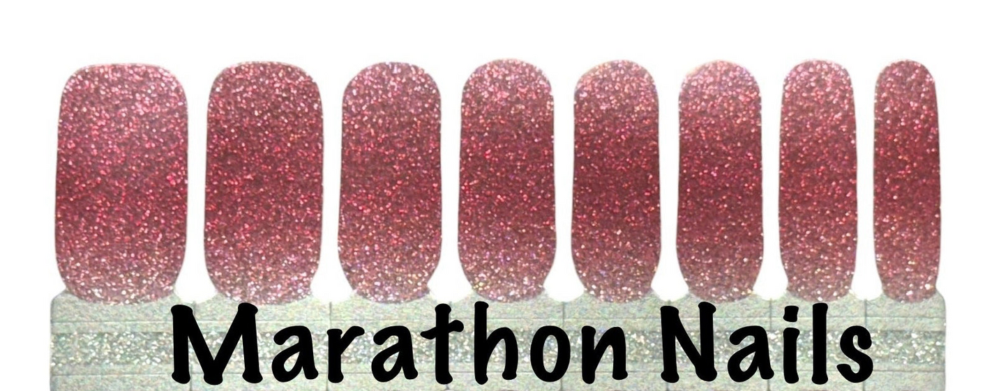 Red Sparkle Ombre Nail Wraps