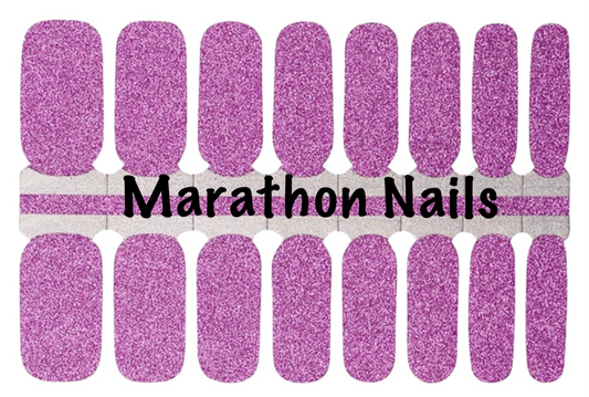 Dopey Purple Glitter Nail Wraps