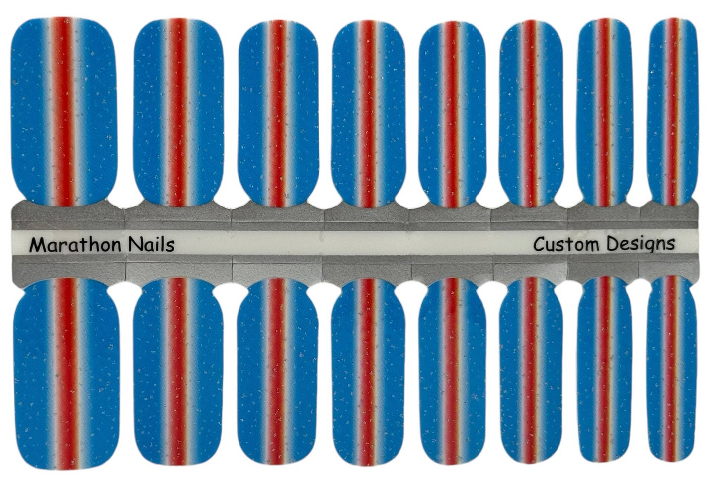 Chicago Edition Race Nails - Chicago Marathon Nail Wraps - Exclusive Nail Wraps