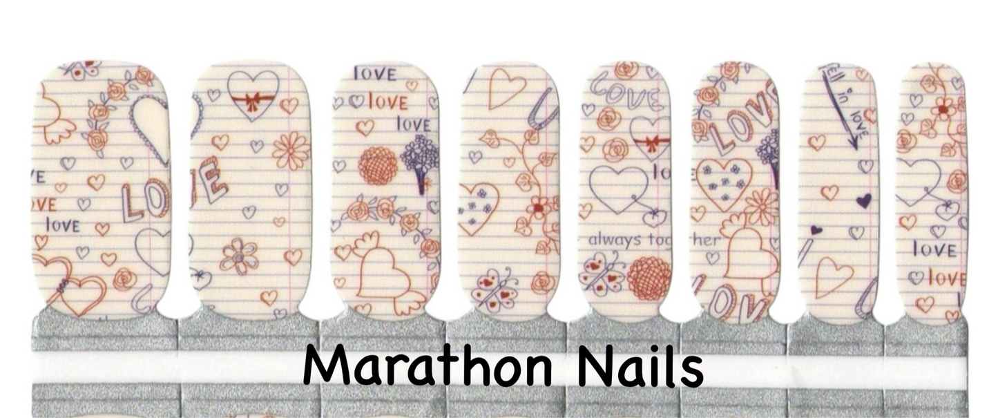 Love Letters Nail Wraps