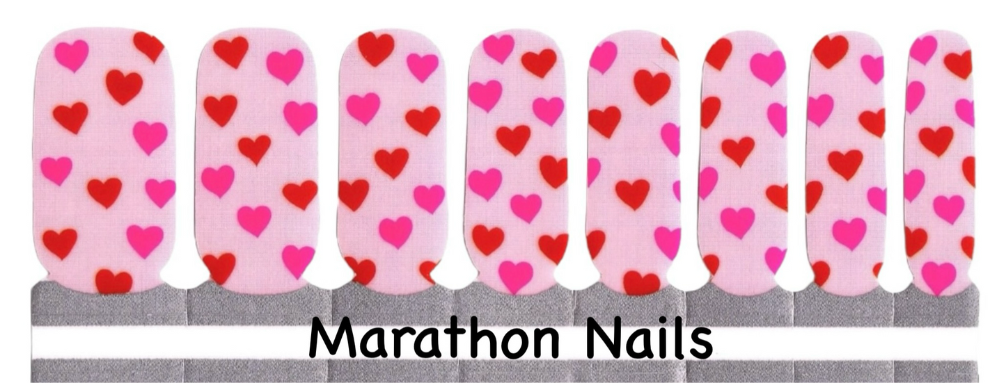 Don't Go Breaking My Hearts Nail Wraps