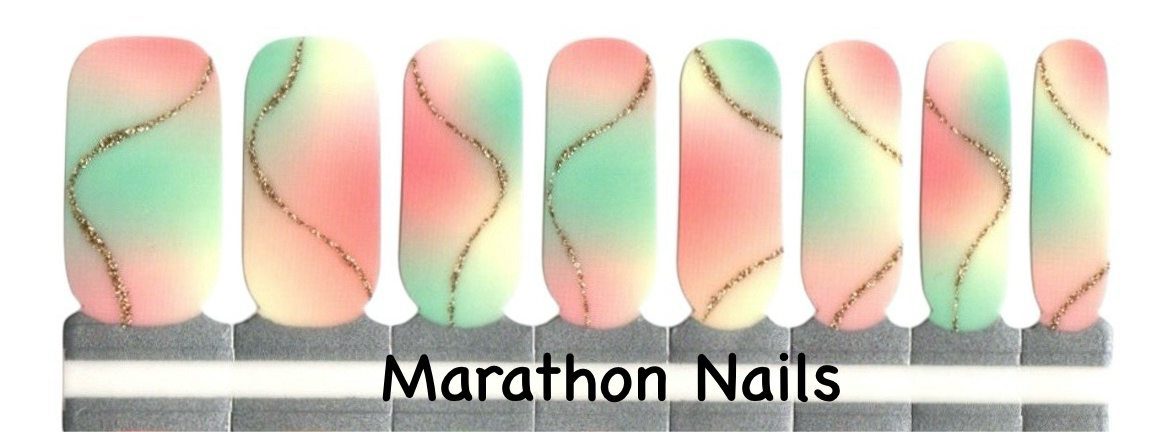 Sherbet Dazzle Nail Wraps
