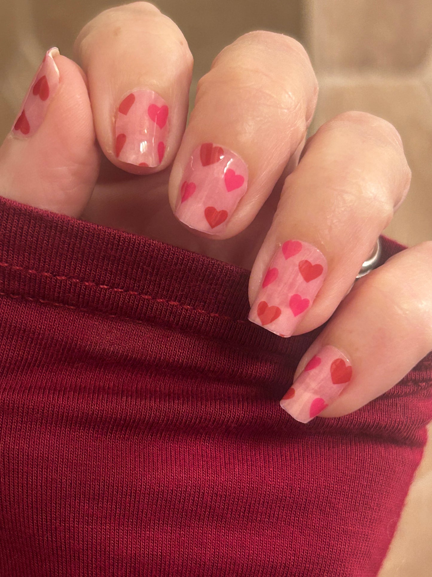 Don't Go Breaking My Hearts Nail Wraps