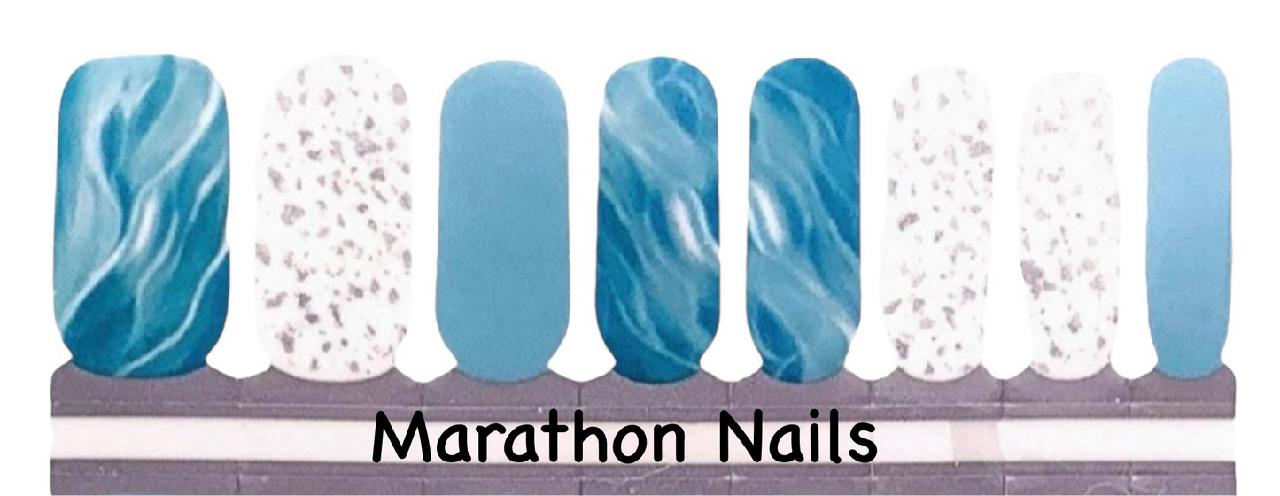 Marble Sky Nail Wraps