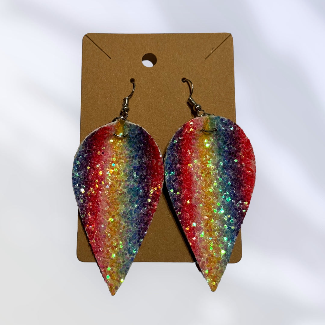 Rainbow Shimmer Ombre Earrings