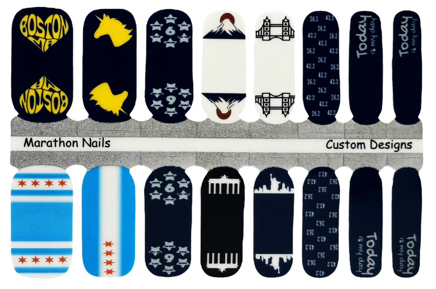 It's Your Day - All 6 Major Marathons Exclusive Nail Wraps