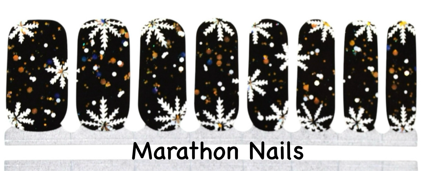 Silver Snowflakes Nail Wraps