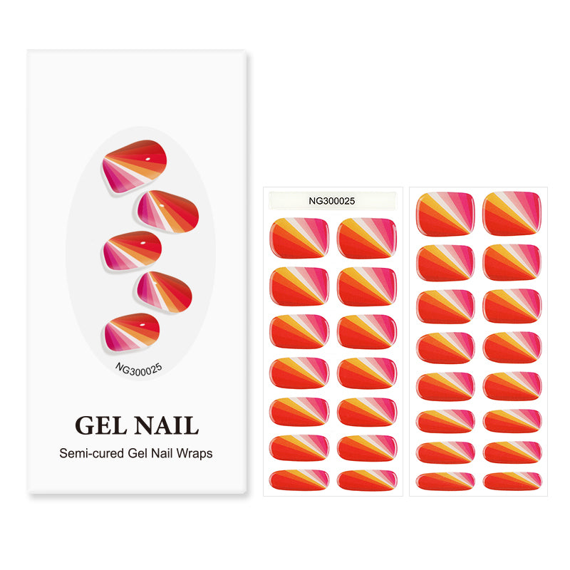 Citrus Burst 30ct Semi Cured Gel Nail Wraps