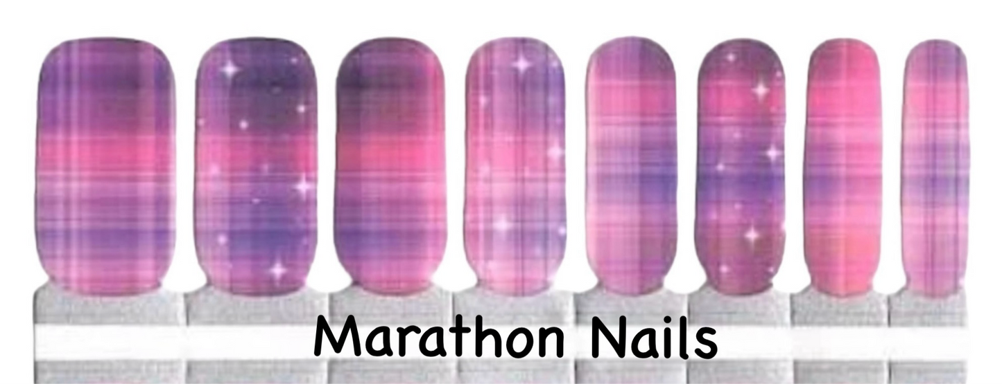 Plaid Stars Nail Wraps