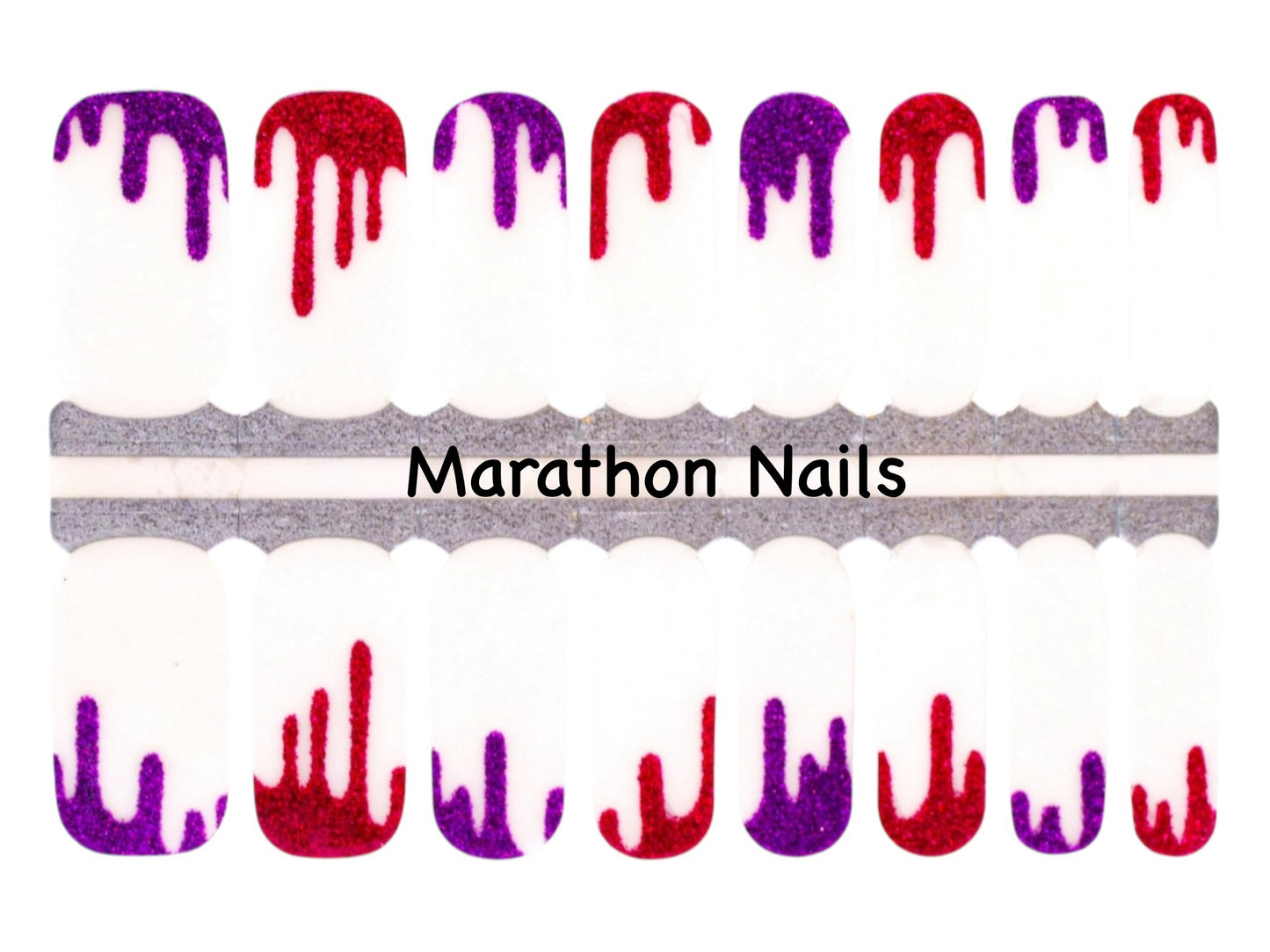 Sparkling Drips Nail Wraps
