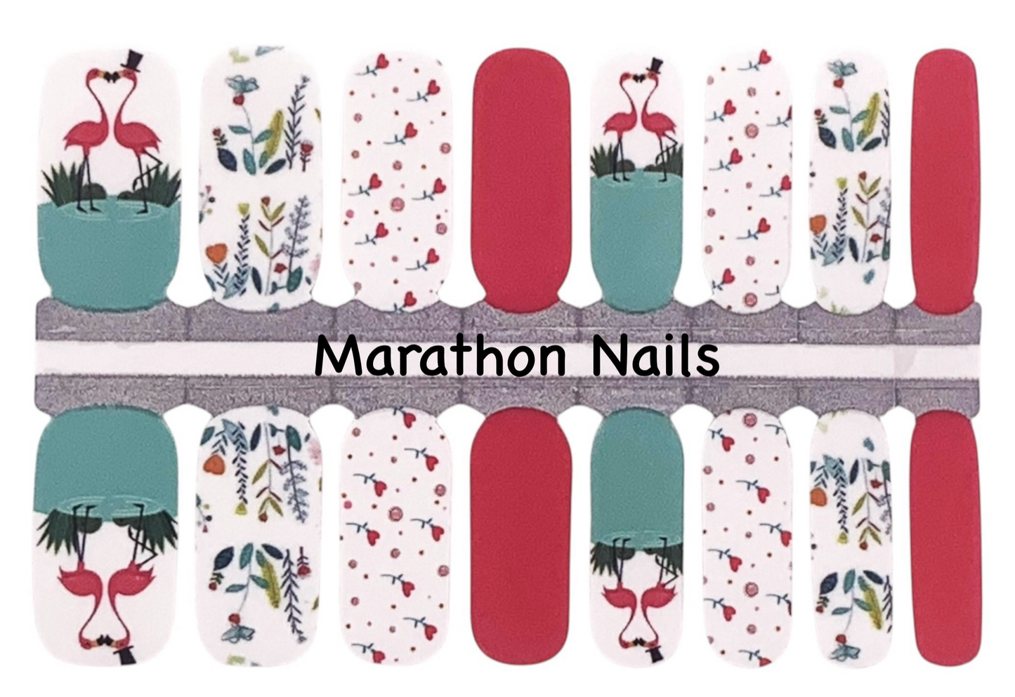 Pink Mafingos Nail Wraps