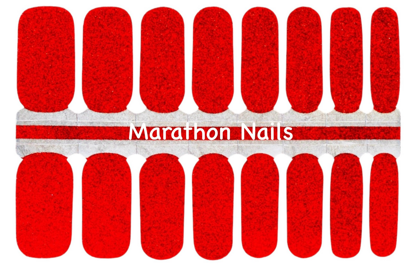 Cherry Slush Glitter Nail Wraps