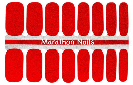 Cherry Slush Glitter Nail Wraps