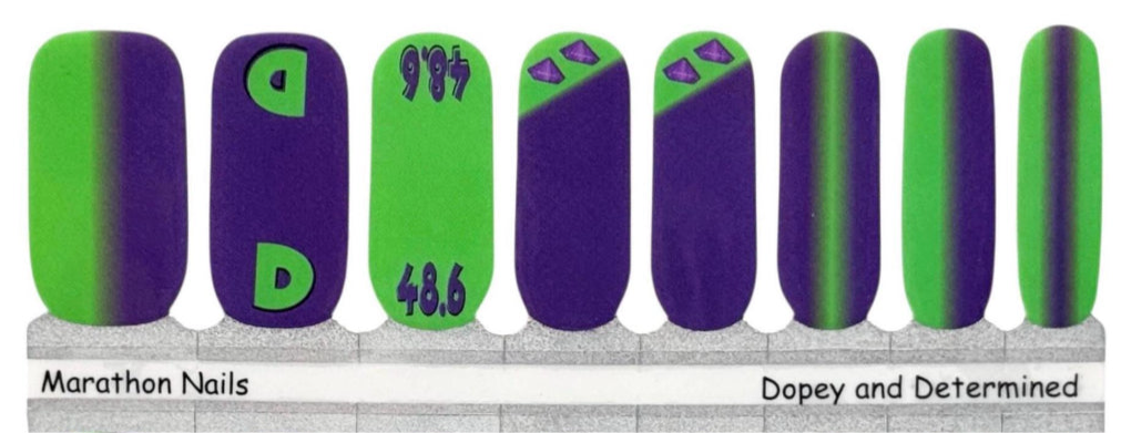 Dopey and Determined - Marathon Race Weekend Exclusive Nail Wraps