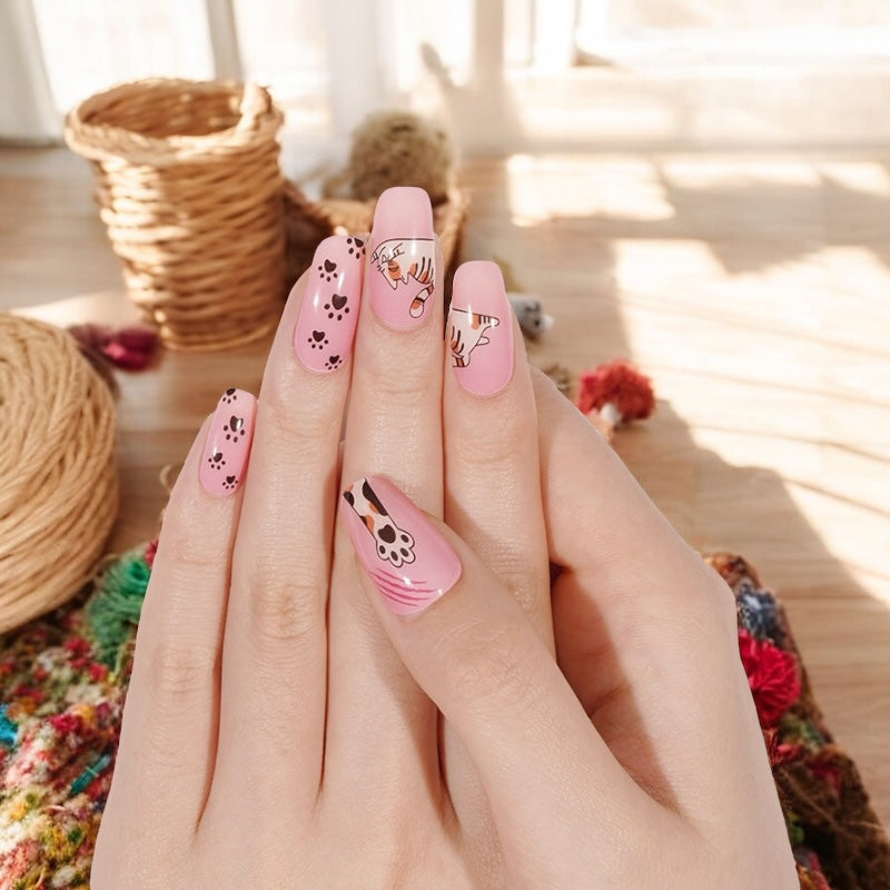 Purrfect For Meow Semi Cured Gel Nail Wraps