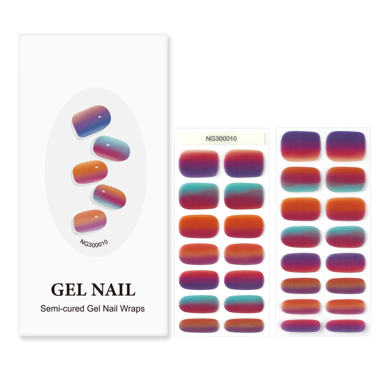 Bold Ombre 30ct Semi Cured Gel Nail Wraps