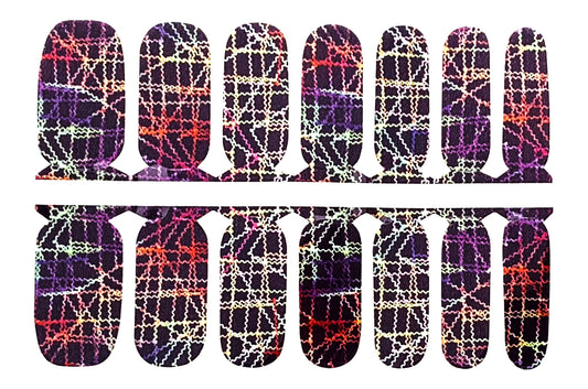 Computer Grid Nail Wraps