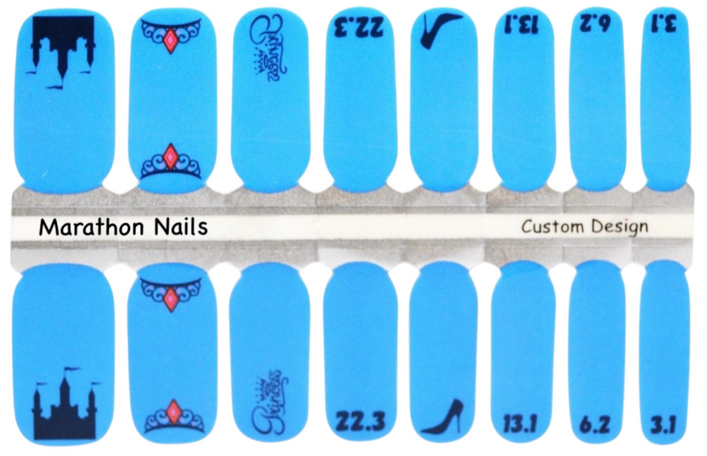 If The Shoe Fits - Princess Race Weekend Nail Wraps - Exclusive Nail Wraps