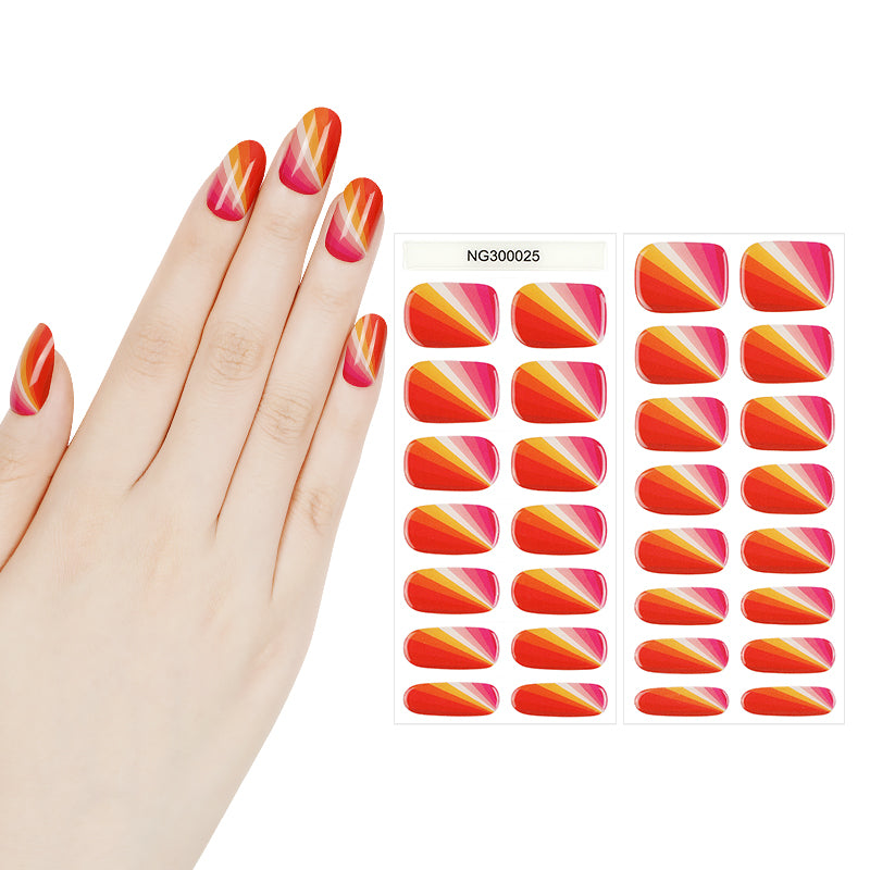 Citrus Burst 30ct Semi Cured Gel Nail Wraps