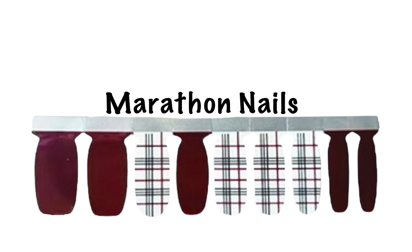 Red Plaid Lux Nail Wraps