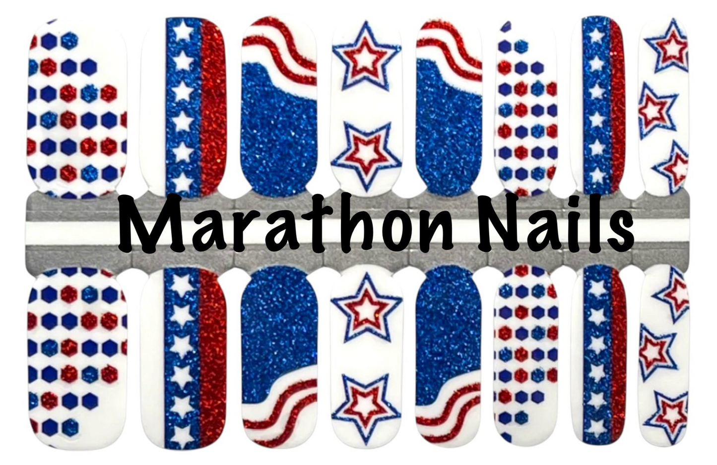 Little Miz Independence Nail Wraps