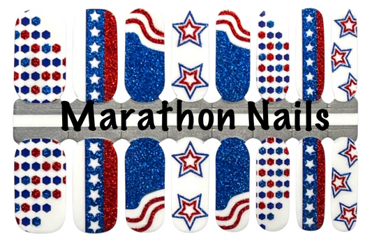 Little Miz Independence Nail Wraps