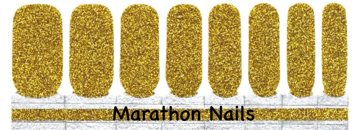 Gold Glitter Nail Wraps