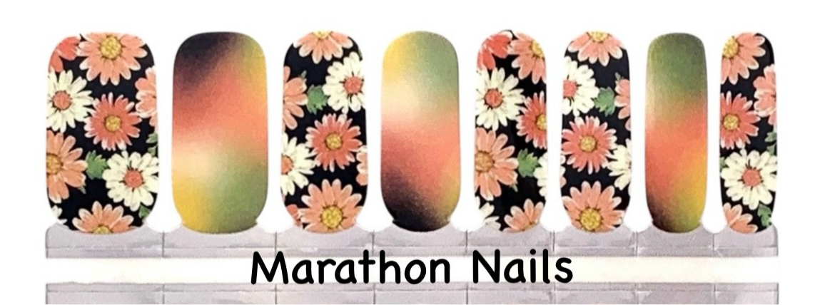 PInk Daisies Nail Wraps