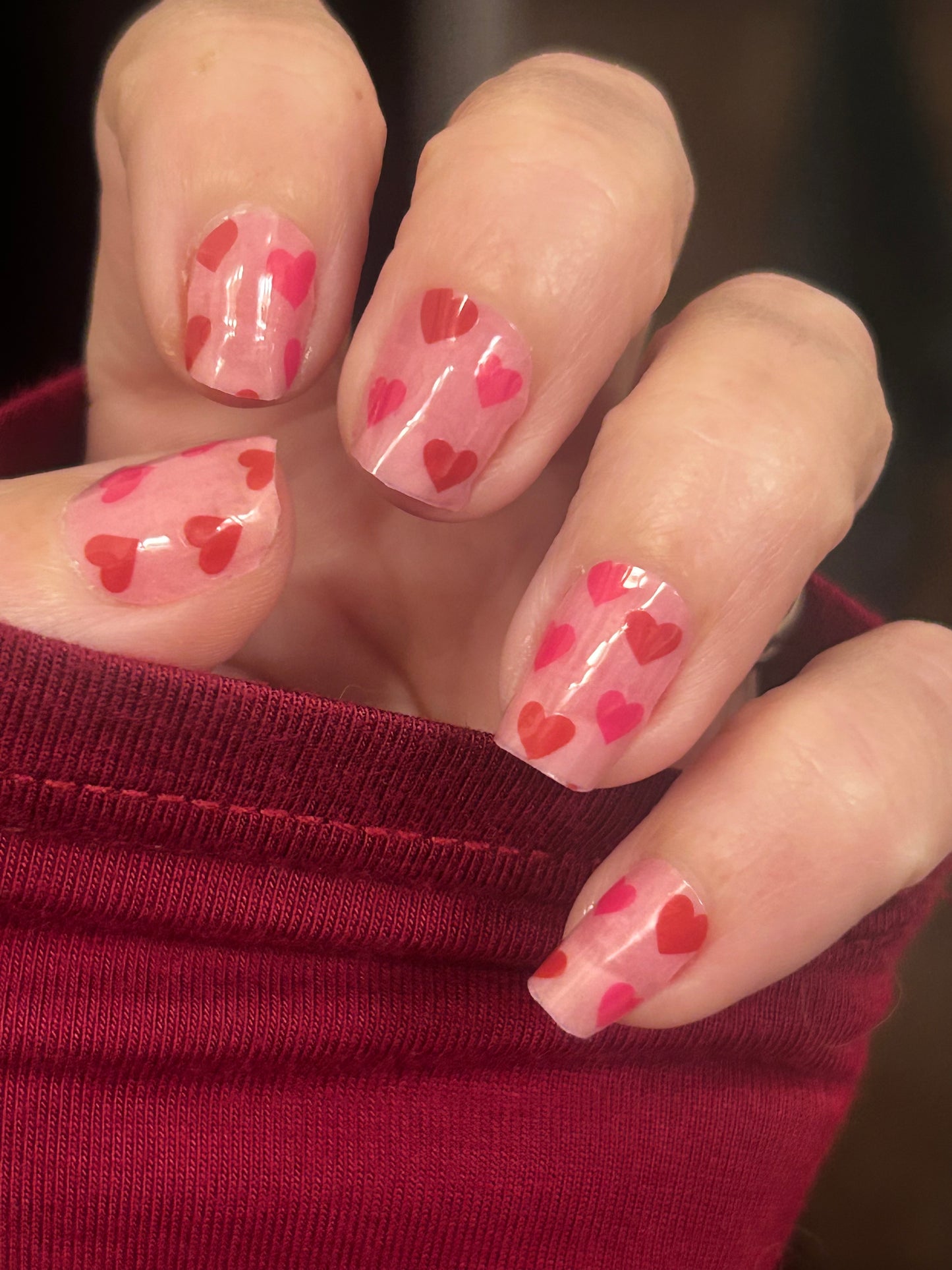 Don't Go Breaking My Hearts Nail Wraps