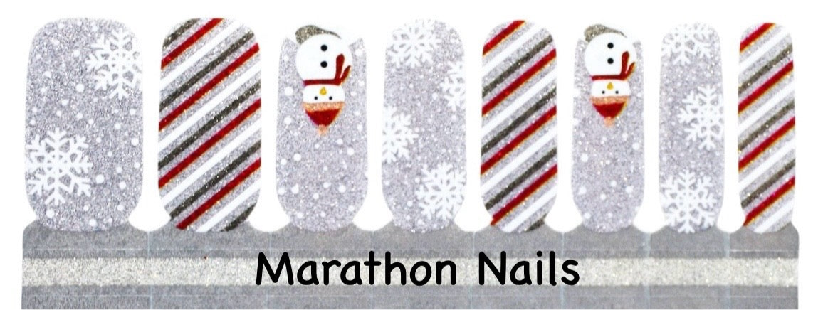 Frosty the Snowman Nail Wraps