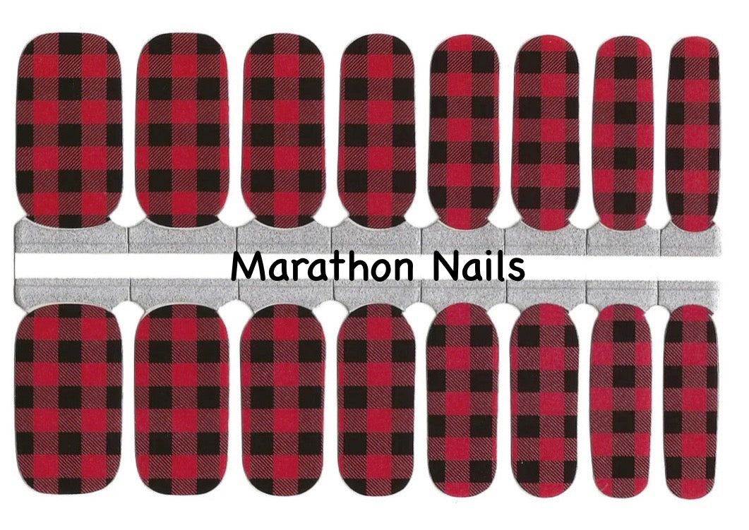 Cozy Flannel Nail Wraps