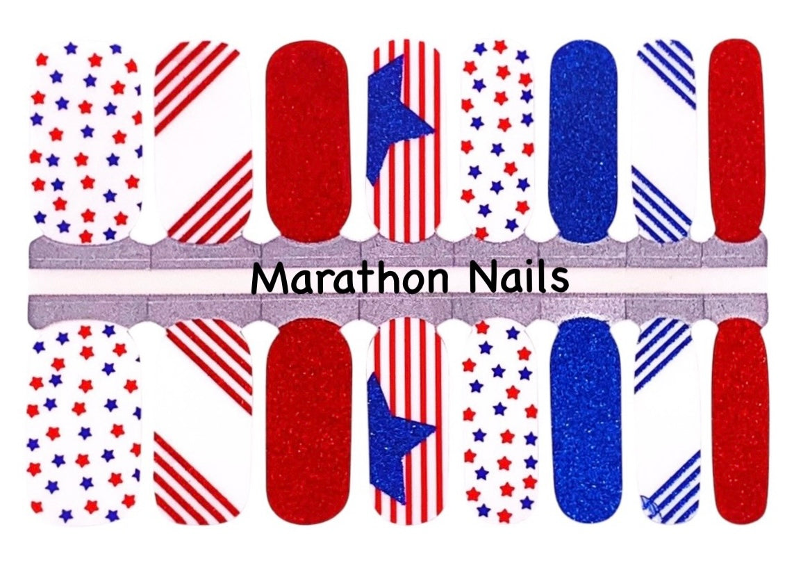 Stars N Stripes Forever Nail Wraps