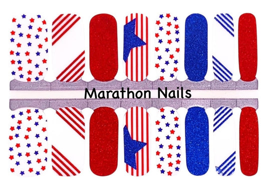 Stars N Stripes Forever Nail Wraps