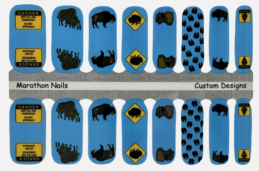 Tourist Tossing - Exclusive Bison Nail Wraps