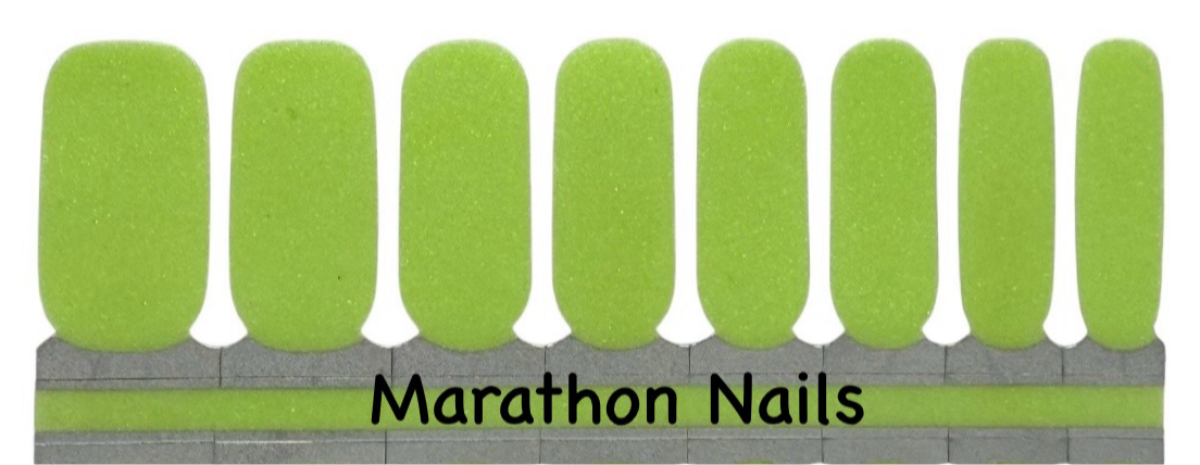 Key Lime Glitter Nail Wraps