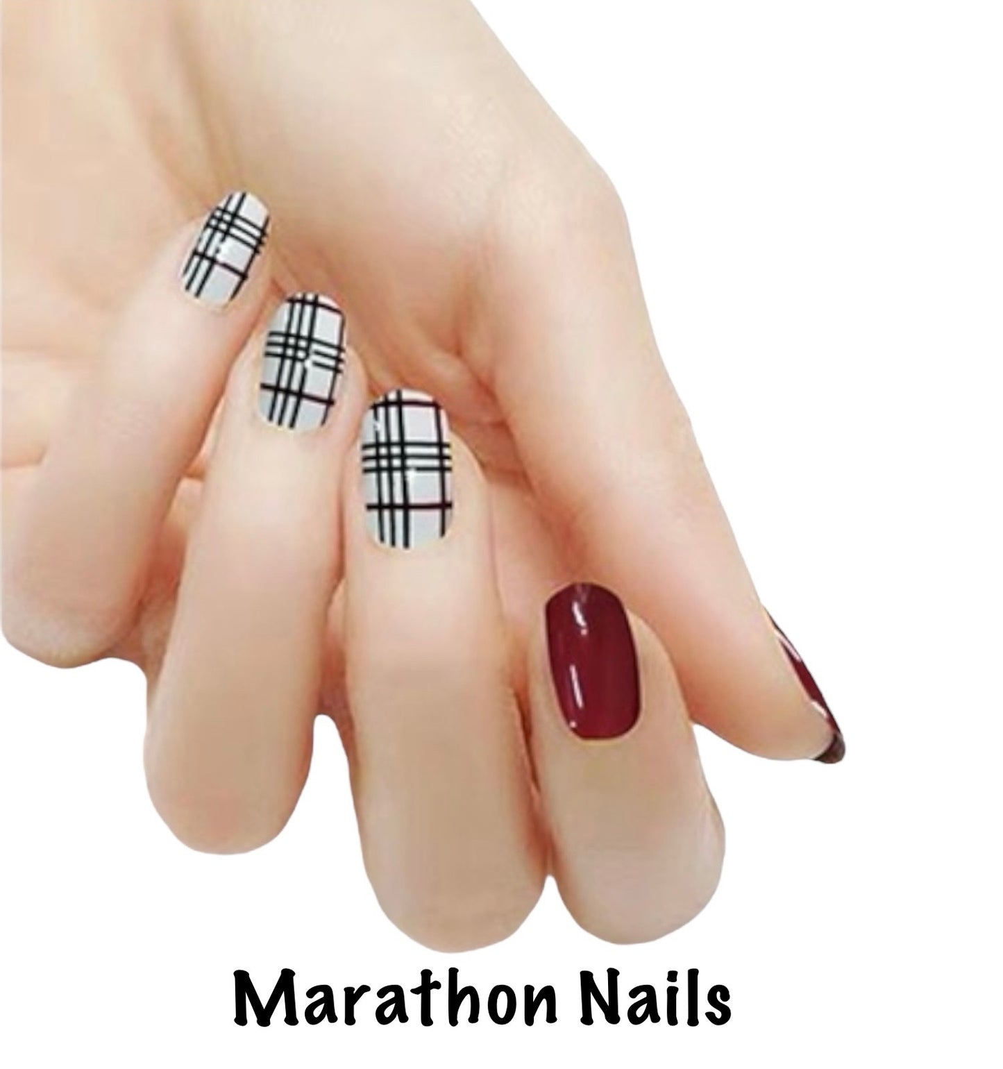 Red Plaid Lux Nail Wraps