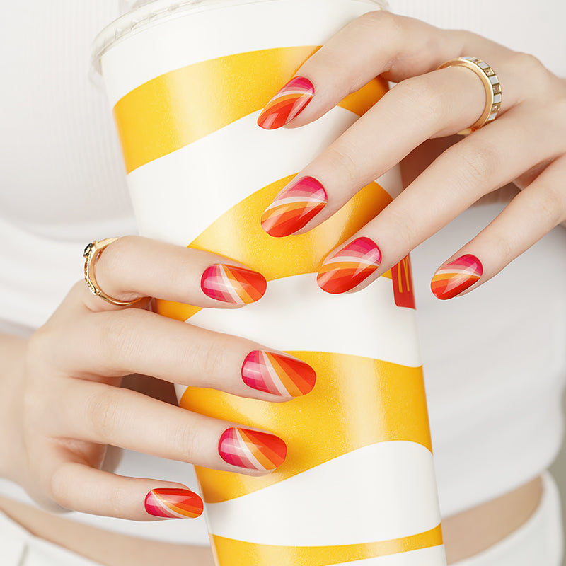 Citrus Burst 30ct Semi Cured Gel Nail Wraps