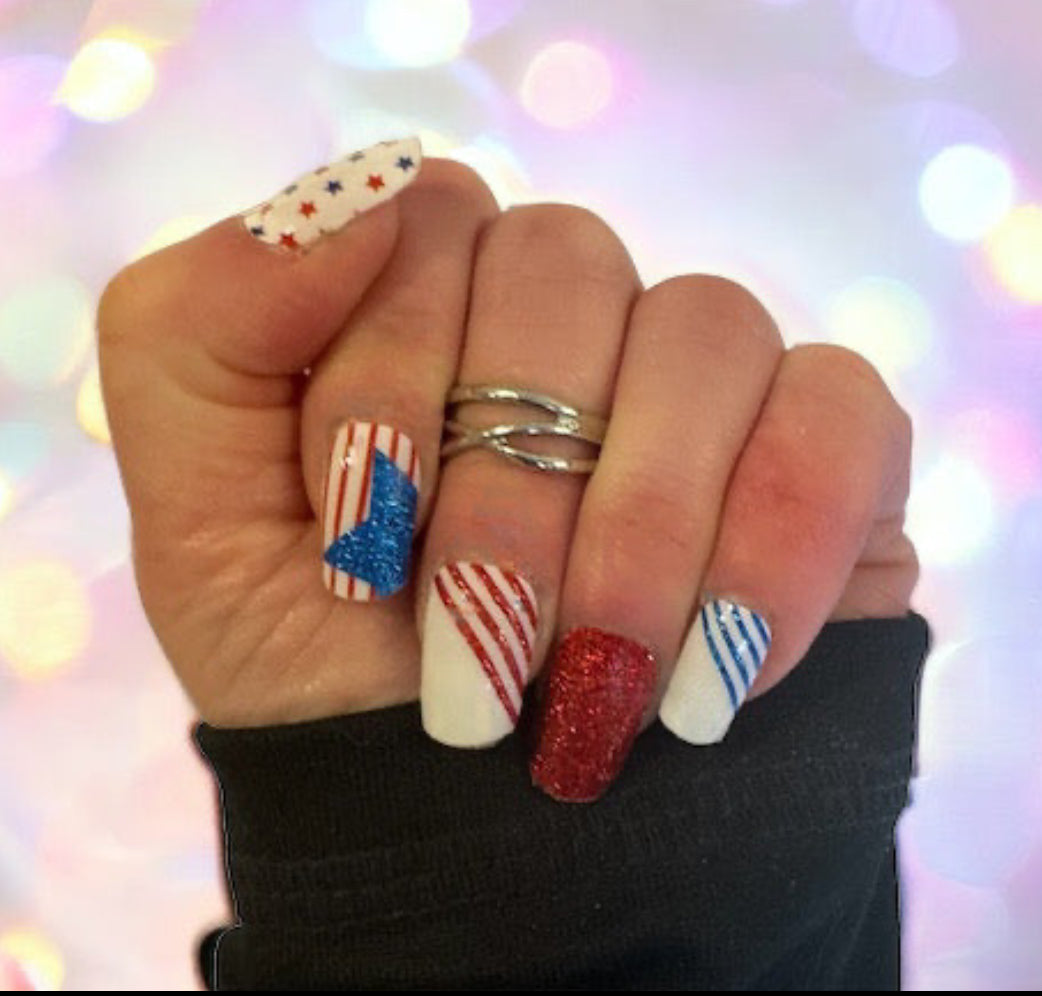 Stars N Stripes Forever Nail Wraps