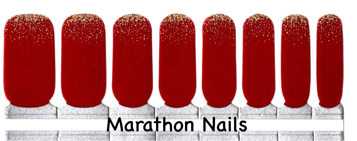 Golden Rubies Nail Wraps