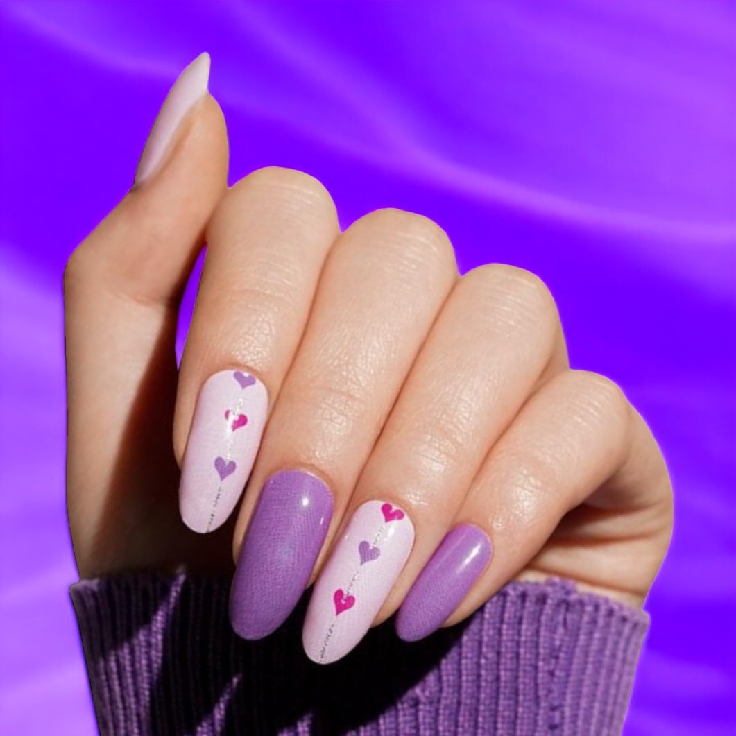 Stringing My Hearts Along Nail Wraps