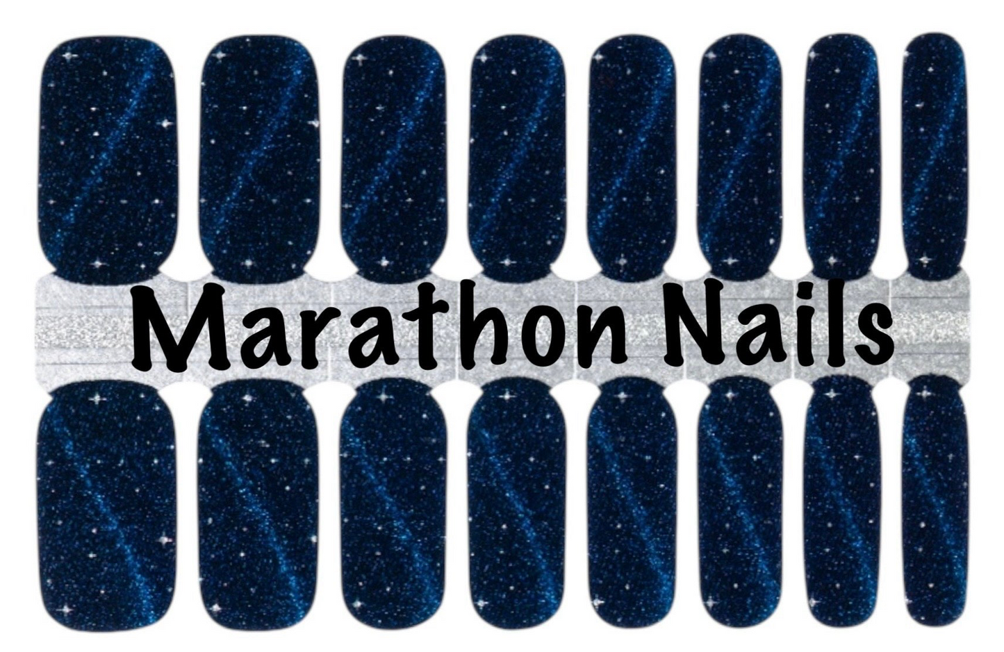 Midnight Comet Nail Wraps