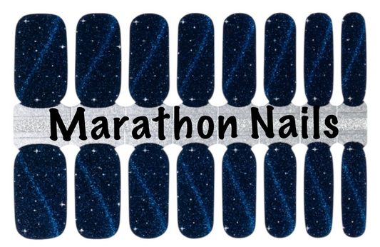 Midnight Comet Nail Wraps
