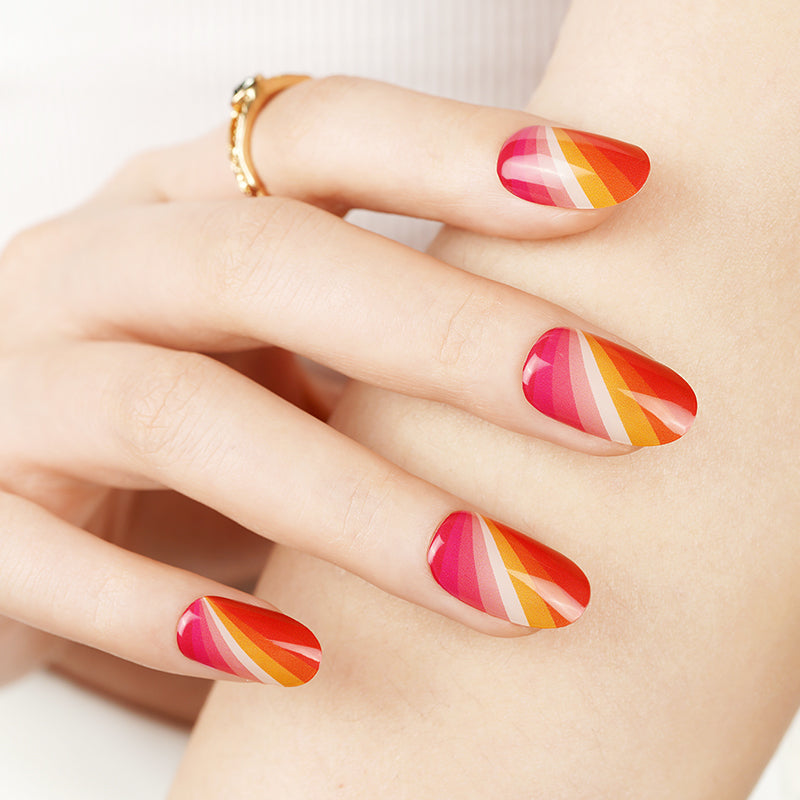 Citrus Burst 30ct Semi Cured Gel Nail Wraps