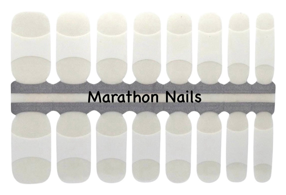 French Tips Nail Wraps