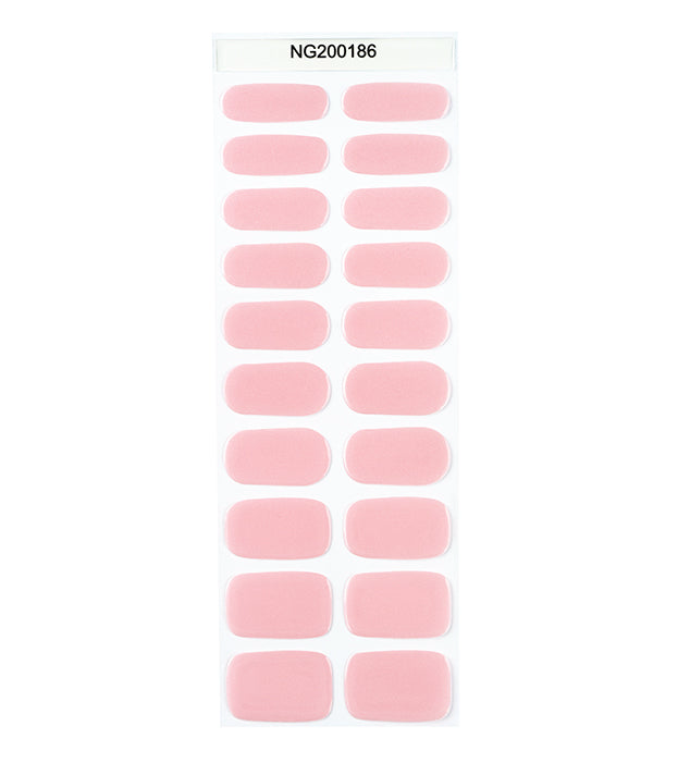 Pearl Pink Semi Cured Gel Nail Wraps