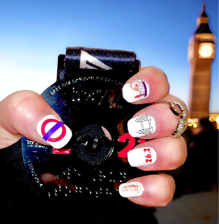 Mind The Run - London Marathon Nails - Exclusive Nail Wraps