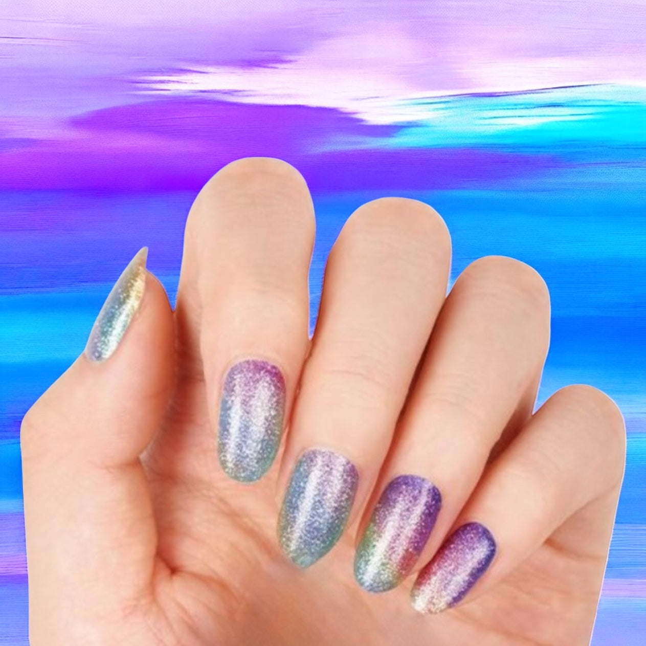 Rainbow Taffy Nail Wraps