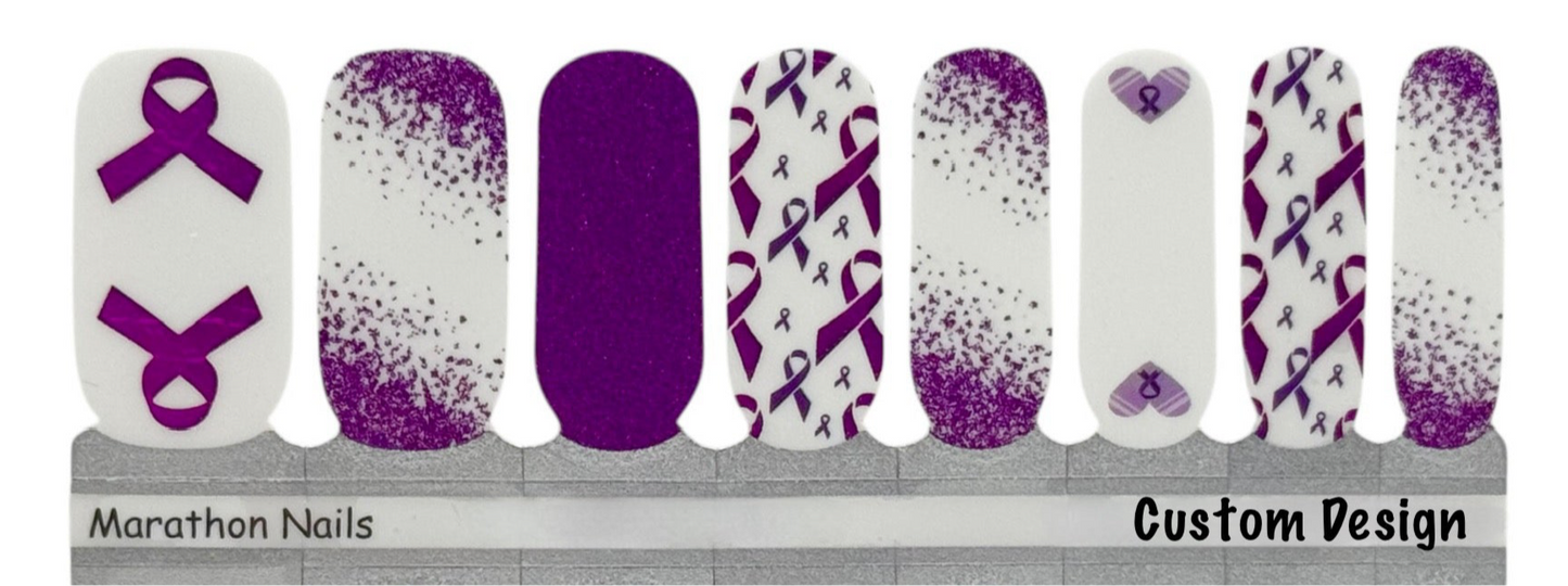 Awareness Nails Epilepsy- Exclusive Nail Wraps