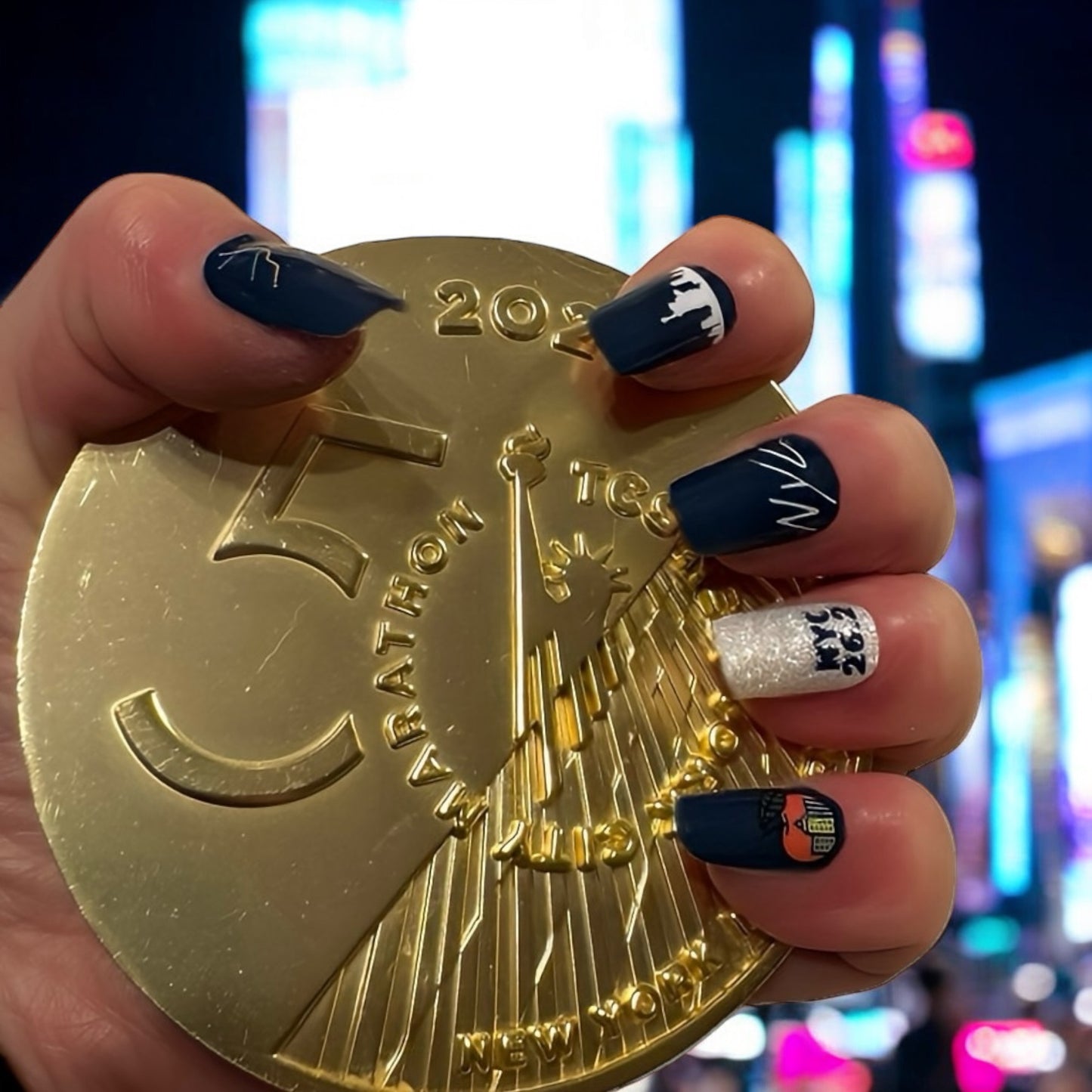 Race You To The Park 2 - New York City Marathon Nails - Exclusive Nail Wraps
