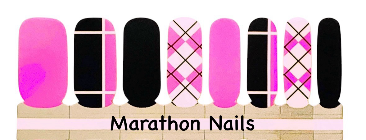 Pink Geometrics Nail Wraps